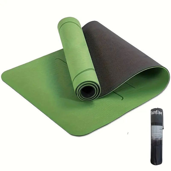 NNEDSZ Yoga Mat Exercise Workout Mats Fitness Mat for Home Gym Green 8mm