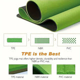 NNEDSZ Yoga Mat Exercise Workout Mats Fitness Mat for Home Gym Green 8mm