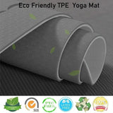 NNEDSZ Yoga Mat Exercise Workout Mats Fitness Mat for Home Gym Grey 8mm