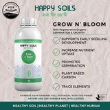 NNEDSZ 500MLHappy Soils Grow n' Bloom - Germination & Seedlings