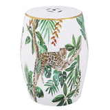 NNEDSZ LEOPARD CERAMIC STOOL