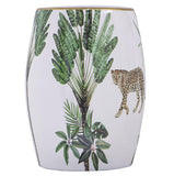NNEDSZ LEOPARD CERAMIC STOOL