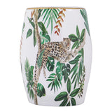 NNEDSZ LEOPARD CERAMIC STOOL