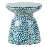 NNEDSZ SANTORINI SHELL STOOL/SIDE TABLE