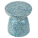 NNEDSZ SANTORINI SHELL STOOL/SIDE TABLE