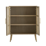 NNEDSZ TWO DOOR RATTAN CABINET