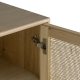 NNEDSZ TWO DOOR RATTAN CABINET