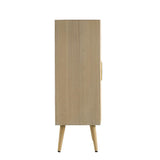 NNEDSZ TWO DOOR RATTAN CABINET