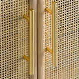 NNEDSZ TWO DOOR RATTAN CABINET