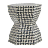 NNEDSZ MONOCHROME SHELL STOOL/SIDE TABLE