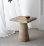 NNEDSZ LOGAN CEMENT SQUARE SIDE TABLE