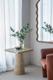 NNEDSZ LOGAN CEMENT SQUARE SIDE TABLE