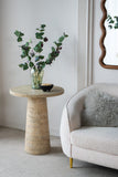 NNEDSZ LOGAN CEMENT ROUND SIDE TABLE