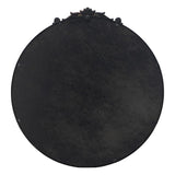 NNEDSZ ROUND ORNATE METALLIC WALL MIRROR