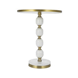 NNEDSZ JESICCA MARBLE AND ALUMINUIM HAND MADE SIDE TABLE