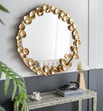 NNEDSZ GOLD LEAF DESIGNER WALL MIRROR