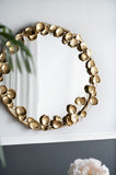 NNEDSZ GOLD LEAF DESIGNER WALL MIRROR