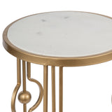 NNEDSZ MARBLE ART DECO SIDE TABLE