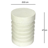 NNEDSZ LOLA CEMENT SIDE TABLE