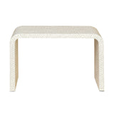 NNEDSZ PEARLESCENT MOTHER OF PEARL HAND MADE CONSOLE TABLE