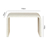 NNEDSZ PEARLESCENT MOTHER OF PEARL HAND MADE CONSOLE TABLE
