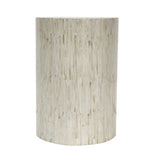NNEDSZ ALPINE MOTHER OF PEARL HAND MADE STOOL/SIDE TABLE