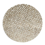 NNEDSZ GOLDIE CIRCULAR MOTHER OF PEARL STOOL/SIDE TABLE