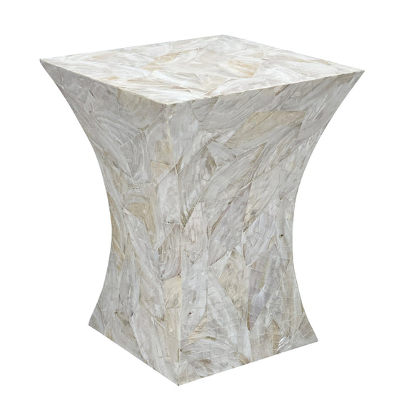 NNEDSZ GLEESON MOTHER OF PEARL HAND MADE SIDE TABLE