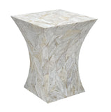 NNEDSZ GLEESON MOTHER OF PEARL HAND MADE SIDE TABLE