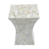 NNEDSZ GLEESON MOTHER OF PEARL HAND MADE SIDE TABLE