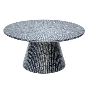NNEDSZ TRIDENT MOTHER OF PEARL HAND MADE COFFEE TABLE