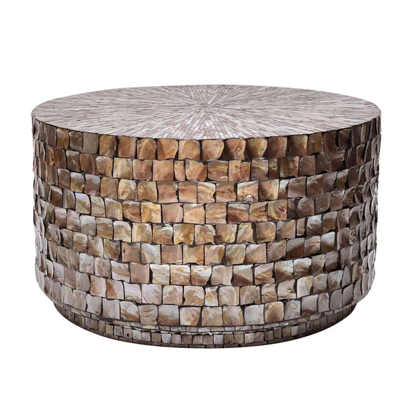 NNEDSZ MARINER MOTHER OF PEARL HAND MADE COFFEE TABLE