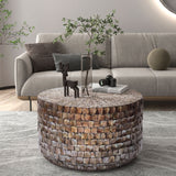 NNEDSZ MARINER MOTHER OF PEARL HAND MADE COFFEE TABLE