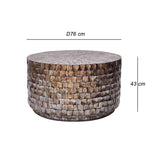 NNEDSZ MARINER MOTHER OF PEARL HAND MADE COFFEE TABLE