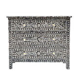 NNEDSZ MOTHER OF PEARL HAND MADE MONOCHROME CHEST OF DRAWS