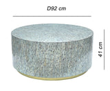 NNEDSZ AQUARIUS MOTHER OF PEARL HAND MADE COFFEE TABLE