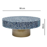 NNEDSZ BLUESY MOTHER OF PEARL HAND MADE COFFEE TABLE