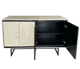 NNEDSZ MOTHER OF PEARL HAND MADE SWIRL SIDEBOARD