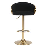 NNEDSZ JENSEN GOLD GAS LIFT BAR STOOL