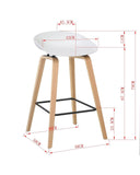 NNEDSZ COMFY BAR STOOL WHITE