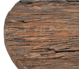 NNEDSZ INVERTED WOOD AND IRON SIDE TABLE