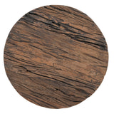 NNEDSZ INVERTED WOOD AND IRON SIDE TABLE