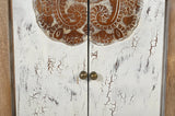 NNEDSZ COWHIDE PATCHWORK CHEST OF DRAWERS