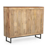 NNEDSZ COWHIDE PATCHWORK CHEST OF DRAWERS