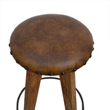 NNEDSZ LEATHER MUSHROOM STOOL