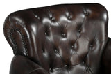 NNEDSZ CHOCOLATE LEATHER ARMCHAIR