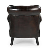 NNEDSZ CHOCOLATE LEATHER ARMCHAIR