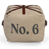 NNEDSZ N0 6 SQUARE LEATHER OTTOMAN