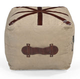 NNEDSZ N0 6 SQUARE LEATHER OTTOMAN