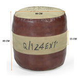 NNEDSZ SAVON FRANCE ROUND HAND MADE OTTOMAN